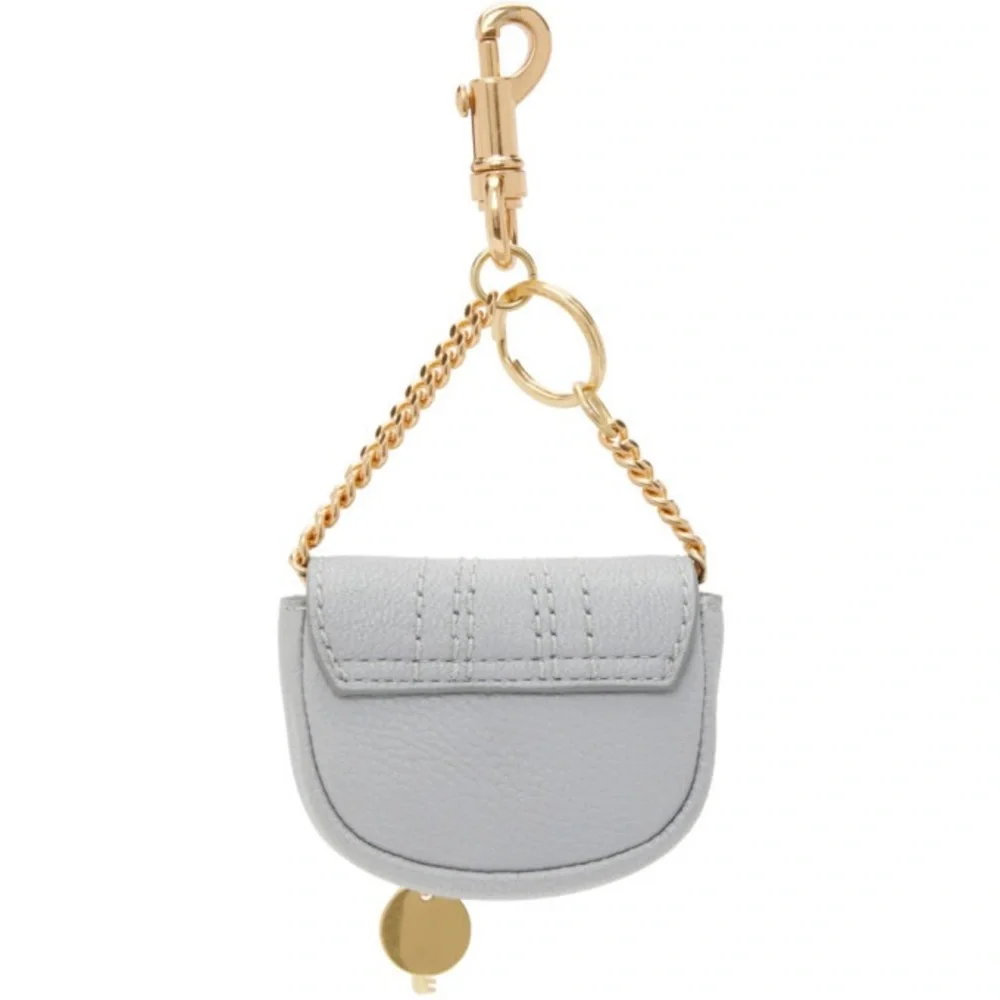 SEE BY CHLOE Hana Coin Purse Grey Leather - Picture 7 of 15